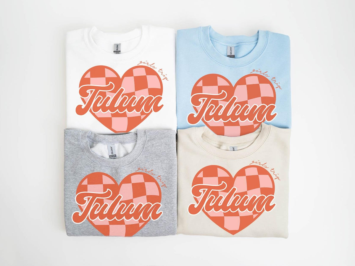 Tulum Mexico Girls Trip Sweatshirt Girls Trip Favors Friends Trip Sweatshirt Matching Gifts Group Crewneck Shirt Long Sleeve Sweatshirt – Bold Style · Great Gift For Fans