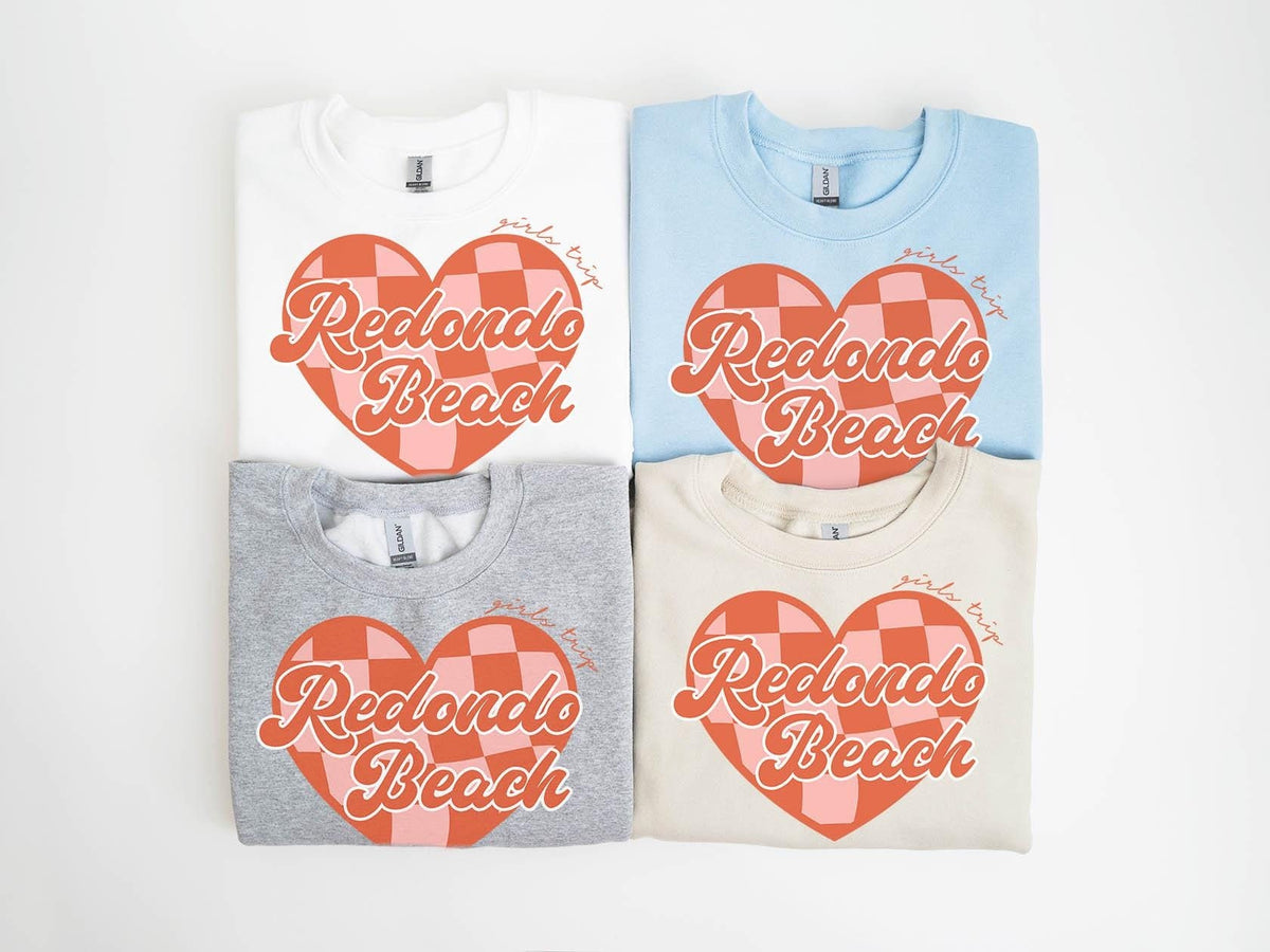 Redondo Beach Girls Trip Sweatshirt Girls Trip Favors Friends Trip Sweatshirt Matching Gifts Group Crewneck Shirt Long Sleeve Sweatshirt – Fan Favorite · Perfect For Daily Wear
