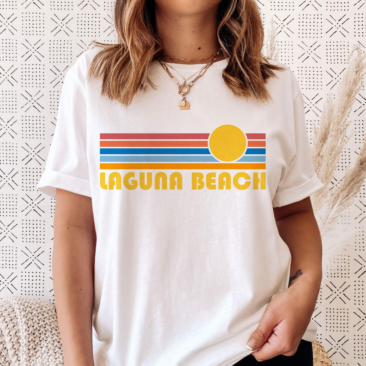 Laguna Beach California TShirt Retro Sunrise Adult Unisex Laguna Beach TShirt Personalization Available Graphic Tee – Fan Favorite · Trending Graphic Apparel