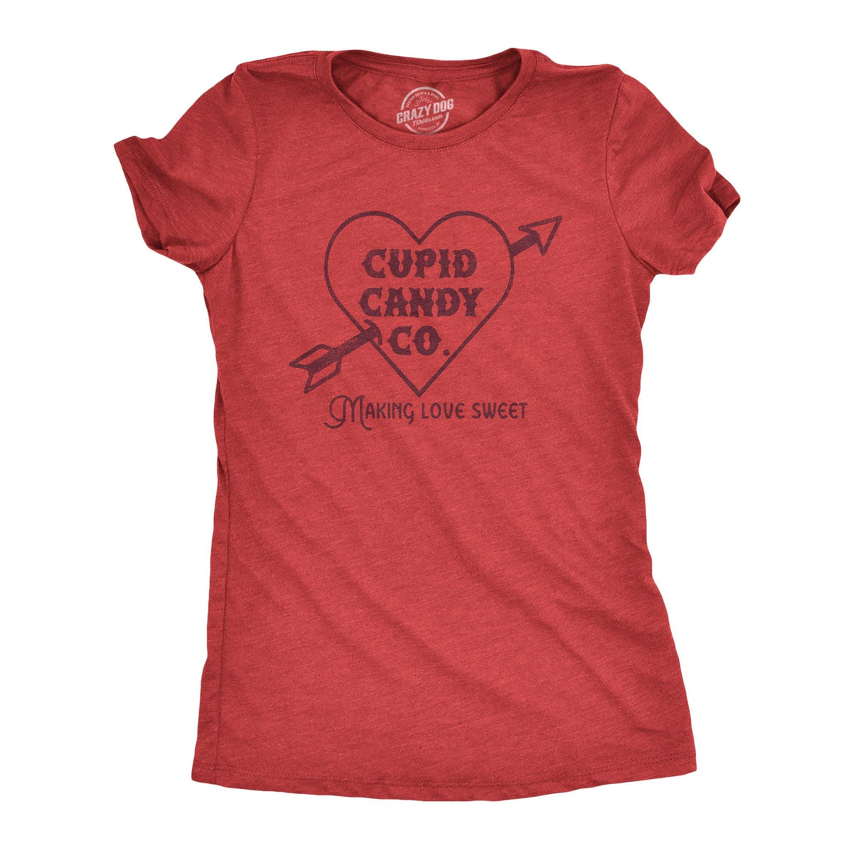 Cupid Candy Co Making Love Sweet Funny Womens Valentines Day Tshirt Funny Shirts Heart Shirt VDay Shirts Dating Myself Galentines Day Graphic Tee – Everyday Comfort · Must-Have Style