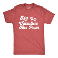 Dog Cat Shirt Men My Valentine Has Paws Dog Is My Valentine Valentine39s Day Shirt VDay Shirts Animal Lover Shirts Cat Dad Dog Dad Graphic Tee – Bold Style · Perfect For Daily Wear