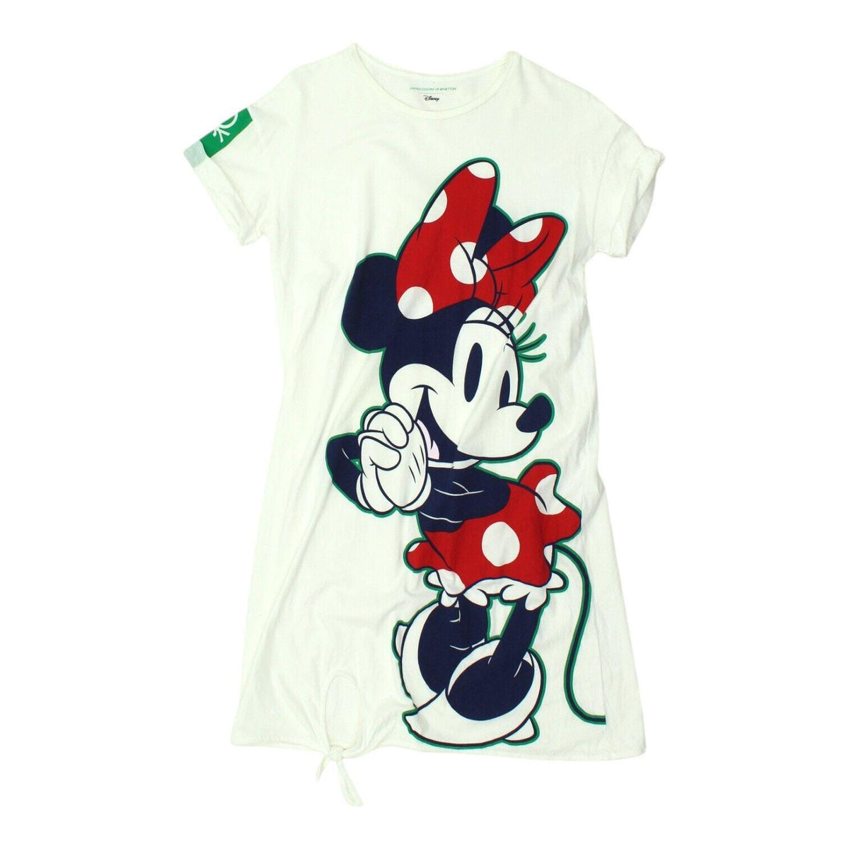 Minnie Mouse T Shirt Dress Womens White Disney United Colours Of Benetton Graphic Tee – Easygoing Wear · Trending Graphic Apparel