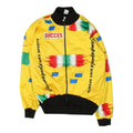 Vintage Funky Cycling Jacket Succes Mens Yellow Bikewear Long Sleeve Full Zip Graphic Tee – Everyday Comfort · Trending Graphic Apparel