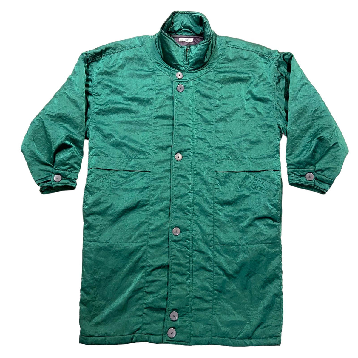 Esprit Long Quilted Coat Vintage Mens Green High End Luxury Designer Overcoat Graphic Tee – Feel-Good Design · Must-Have Style
