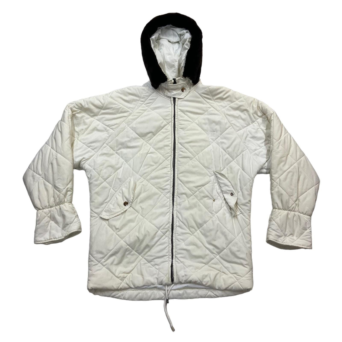 Belfe Belfe Quilted Hoodie Vintage Womens White Designer Hooded Jacket Hoodie – Soft Feel · Perfect For Daily Wear