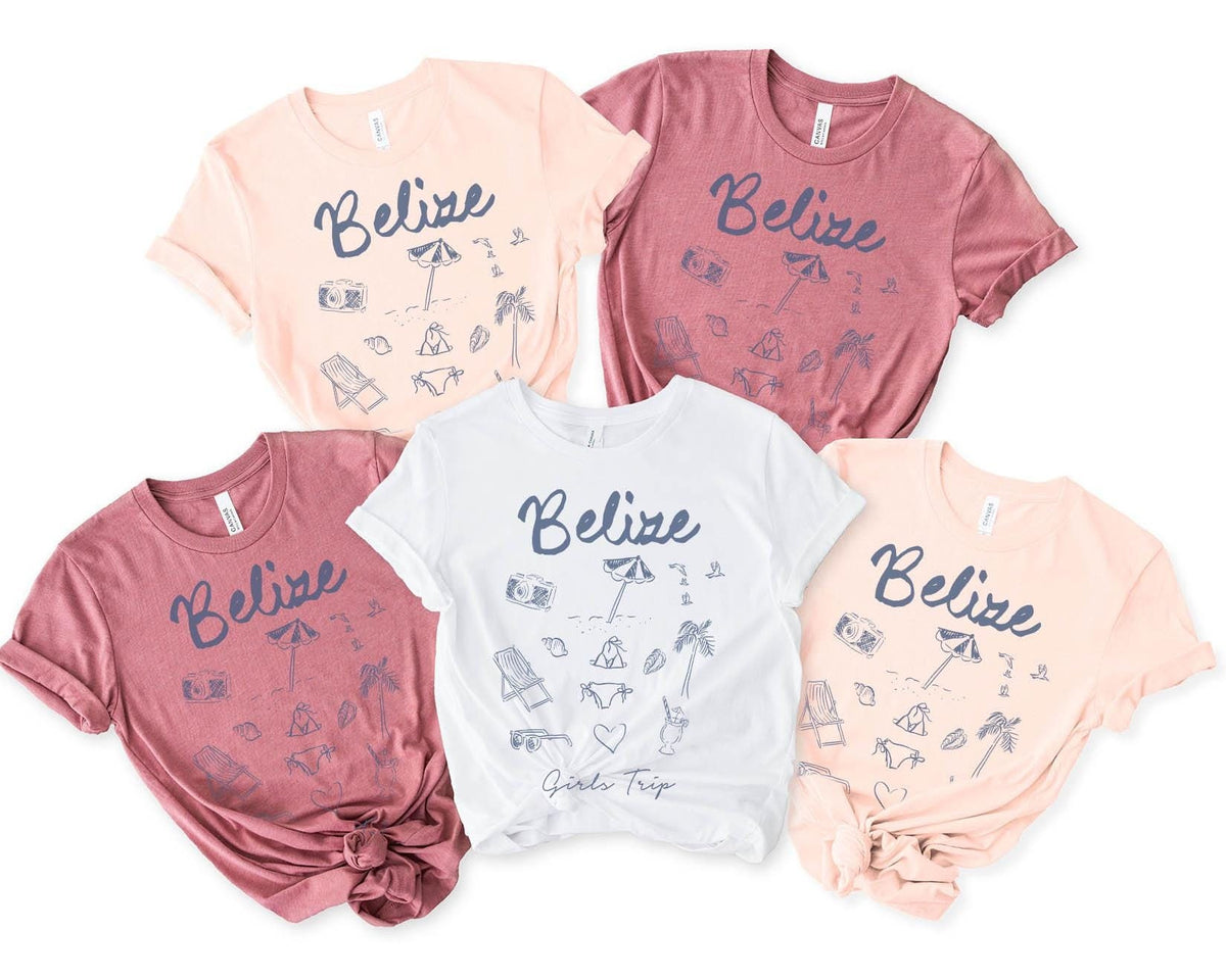 Belize Shirts Girls Trip Tshirt Girls Trip Favors Matching Vacation Tee Girls Weekend Group Girls Night Out Besties Graphic Tee – Bold Style · High-Quality Print