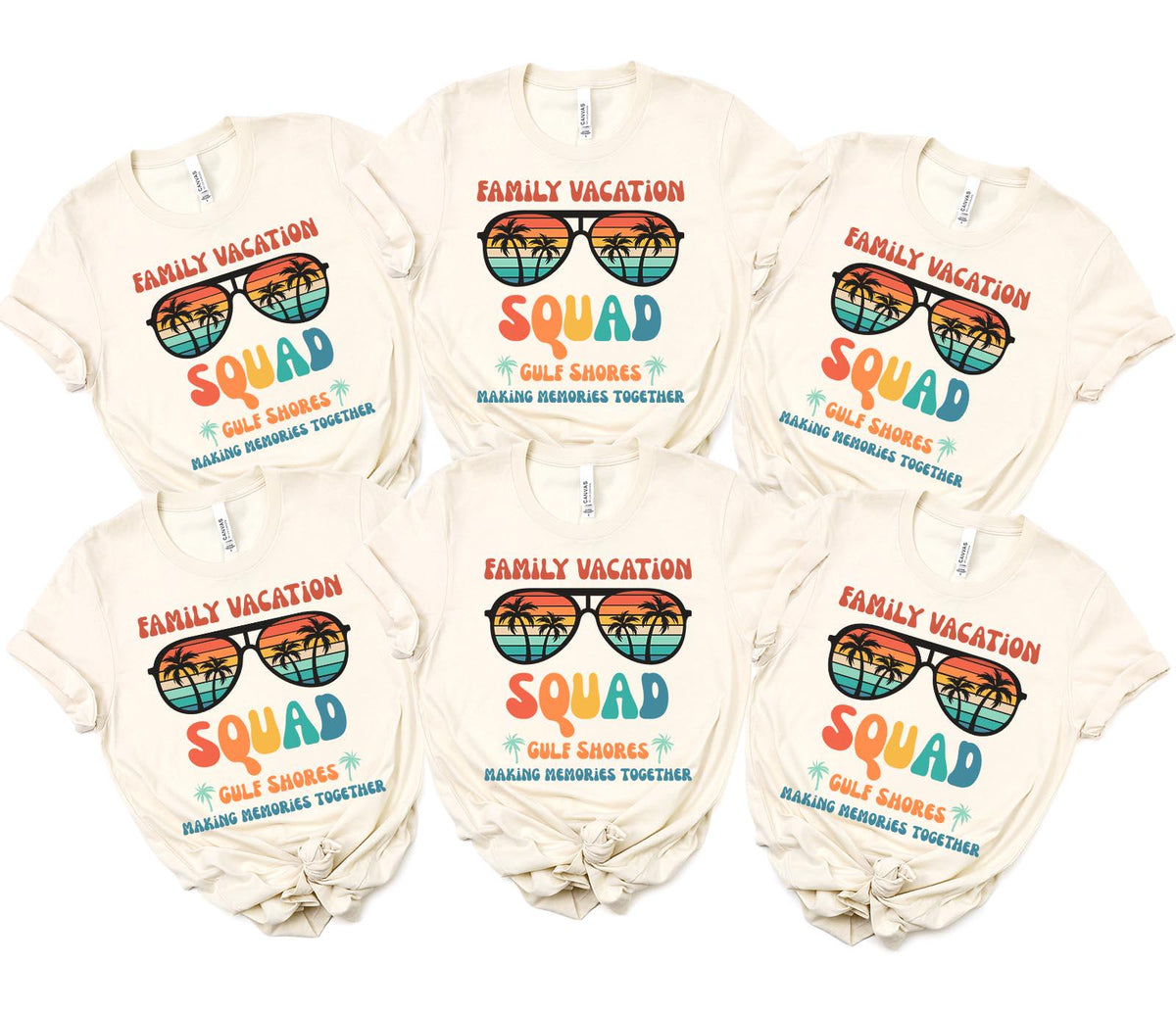Gulf Shores Shirt Family Vacation Shirts Matching Group Shirts Family Trip Tshirt Family Matching Tee Graphic Tee – Aesthetic Look · Perfect For Daily Wear