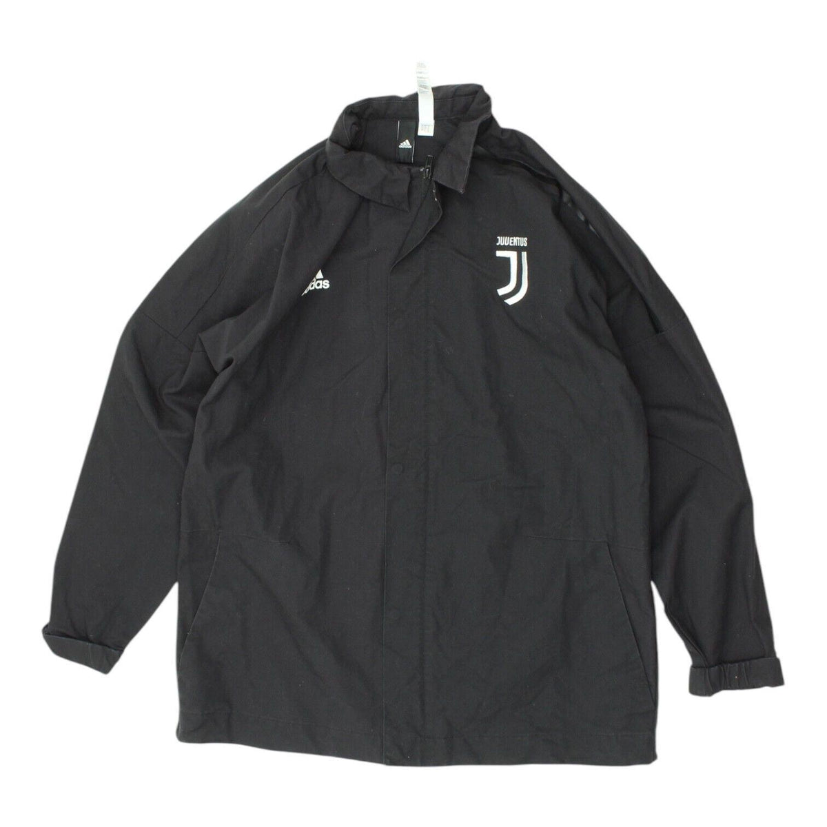Juventus Mens Black Jacket Adidas Casual Sports Full Zip Football Collared Graphic Tee – Fan Favorite · Trending Graphic Apparel