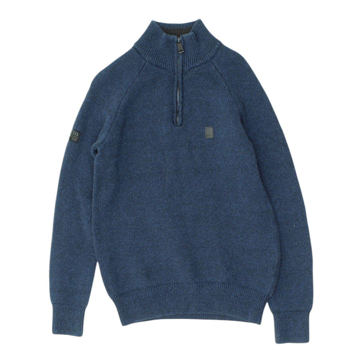 Diesel Blue 12 Zip Jumper Vintage Mens High Neck Designer Knit Sweater Casual Graphic Tee – Fan Favorite · Top Pick For Any Outfit