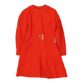 Betty Barclay Orange Dress Vintage Womens Long Sleeve Wool Designer Formal VTG Graphic Tee – Warm & Stylish · High-Quality Print