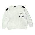 Paul Shark Mens Jumper Vintage High End Designer White Wool Cable Knit VTG Graphic Tee – Fan Favorite · High-Quality Print