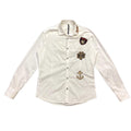 Vintage Mens White Shirt Button Up Stretchy Patches Medium VTG Graphic Tee – Soft Feel · Great Gift For Fans
