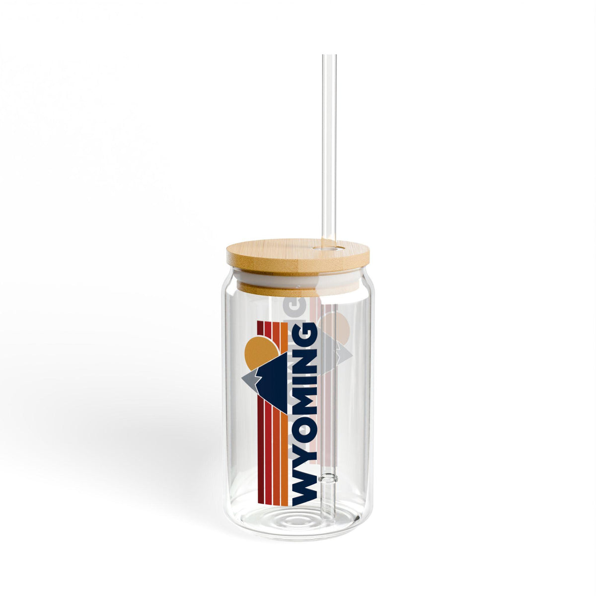 Wyoming Sipper Glass 16oz Stylish Drinkware for EcoFriendly Living Perfect for Travel Outdoor Adventures Gifts and Home Decor Graphic Tee – Fan Favorite · Must-Have Style