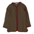 Mario Valentino Brown Cardigan Vintage Womens Designer Jumper Knit Sweater Graphic Tee – Soft Feel · Top Pick For Any Outfit