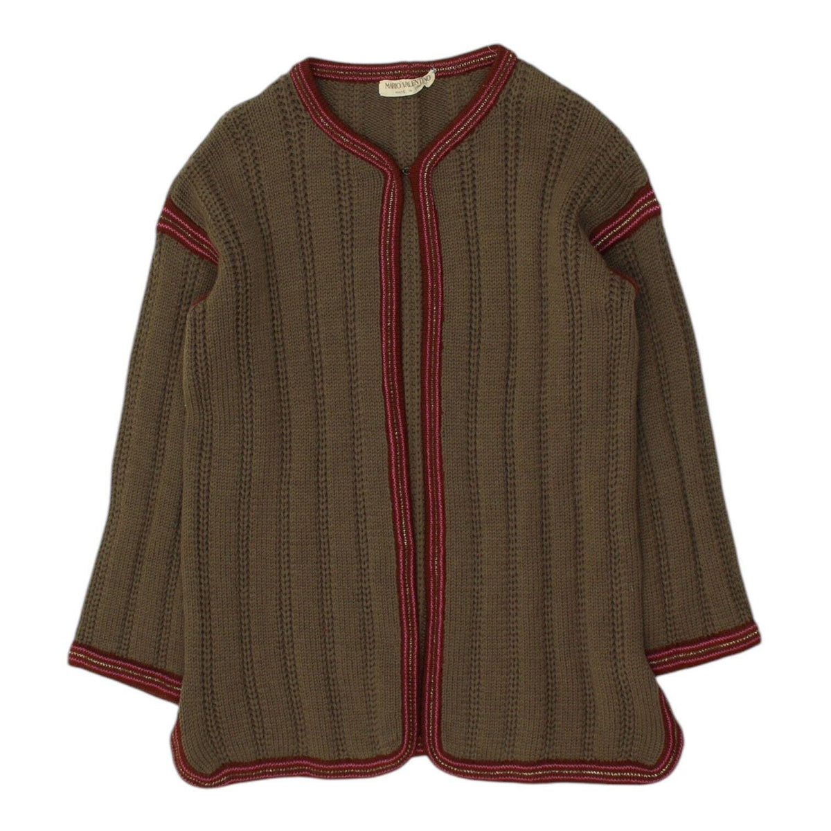 Mario Valentino Brown Cardigan Vintage Womens Designer Jumper Knit Sweater Graphic Tee – Soft Feel · Top Pick For Any Outfit