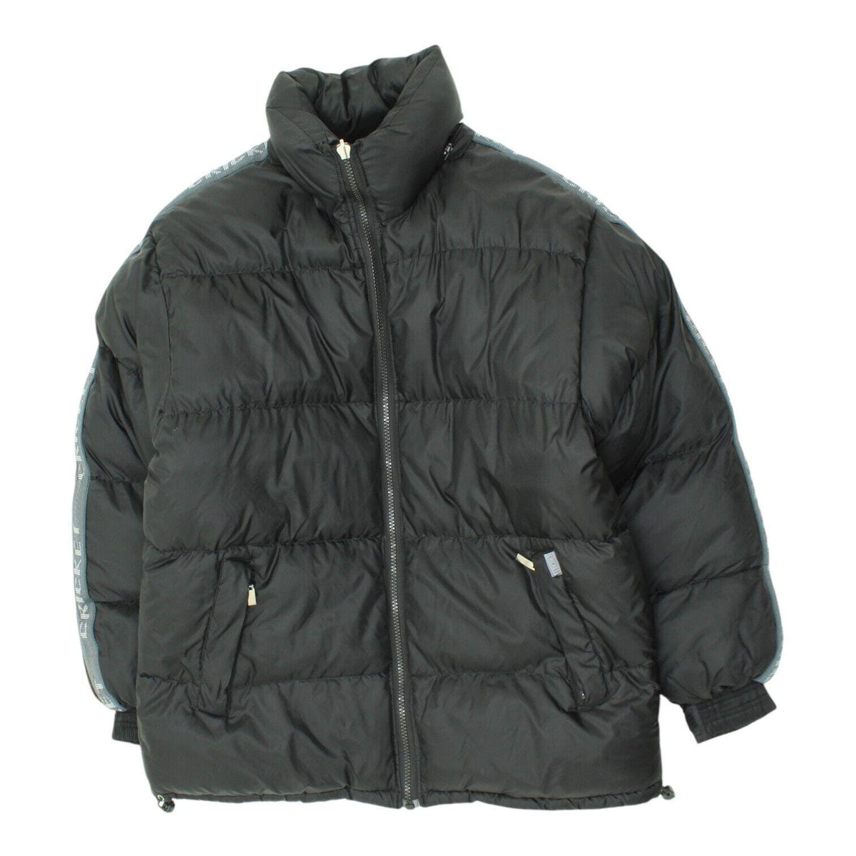 Vintage Mens Puffer Jacket Cricket Black Padded Designer Full Zip Outerwear Graphic Tee – Aesthetic Look · Trending Graphic Apparel