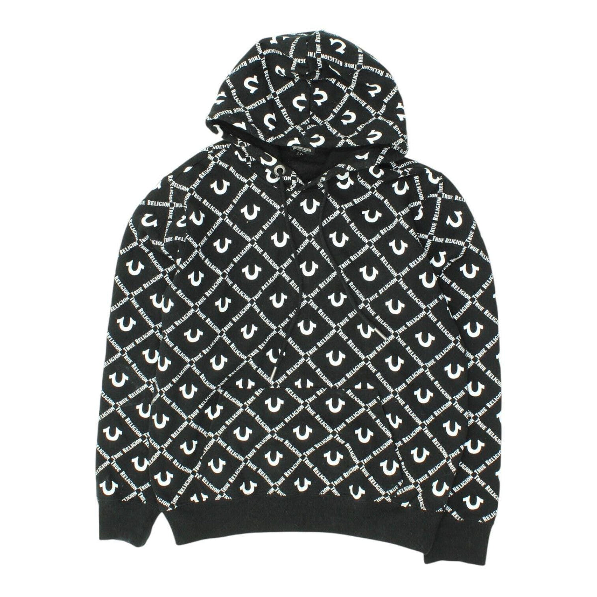 True Religion Mens Hoodie Pullover Black White Logo Print Designer Hoody Hoodie – Premium Graphic · Trending Graphic Apparel