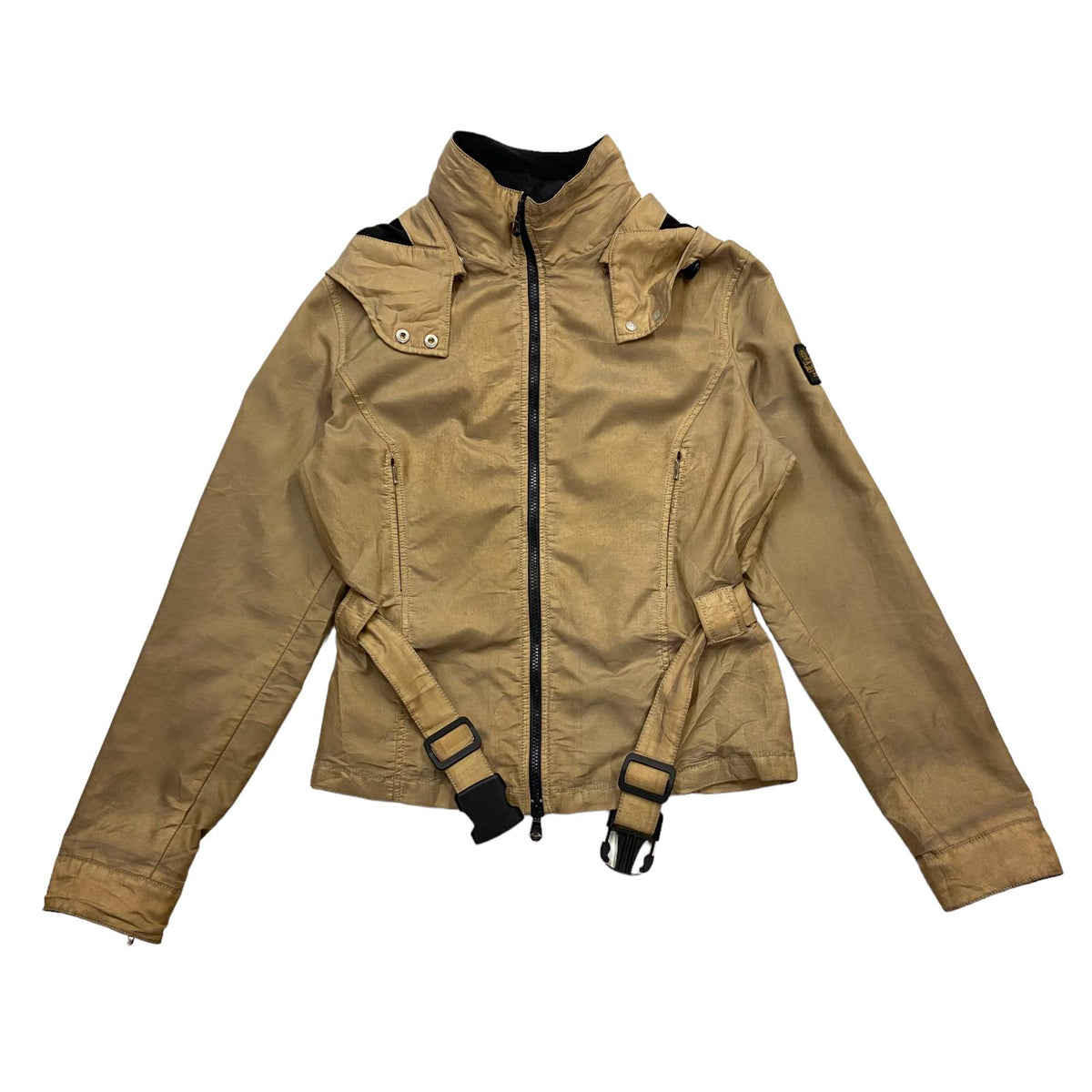 RefrigiWear Womens Brown Jacket Vintage Waterproof Hooded Rain Coat Hoodie Hoodie – Premium Graphic · High-Quality Print