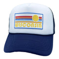 Wisconsin Trucker Hat Retro Sun Snapback Wisconsin Hat Adult Hat Graphic Tee – Soft Feel · Great Gift For Fans