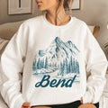 Bend Oregon Sweatshirt Mountain Illustration Graphic Crewneck Sweatshirt – Everyday Comfort · Trending Graphic Apparel