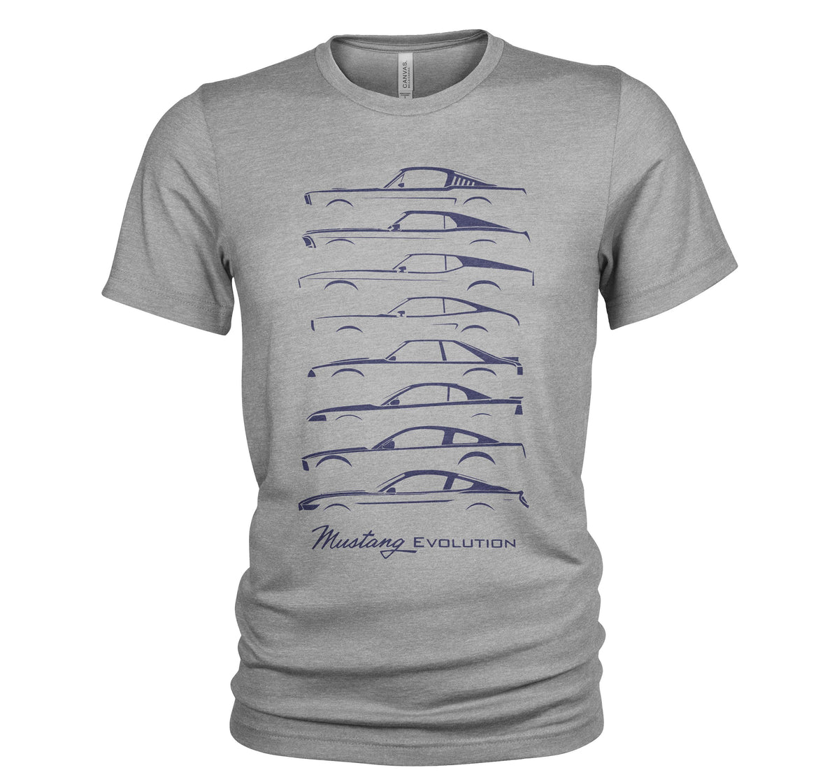 Ford Mustang Evolution Men39s T Shirt Graphic Tee – Easygoing Wear · High-Quality Print