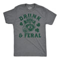 Drunk and Feral ShirtRacoon Shirts St Patricks Day Shirt Lucky Green Irish Shirt Pun Shirt Funny Shirts Drinking Shirt Shamrock Tee Graphic Tee – Cozy Vibes · Perfect For Daily Wear