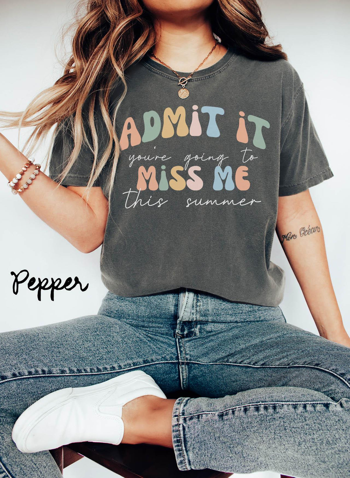 Last Day of School Shirt Teacher Tshirts Admit It You39re Going to Miss Me this Summer Funny Teacher T Shirt Teacher Appreciation Graphic Tee – Fan Favorite · Perfect For Daily Wear