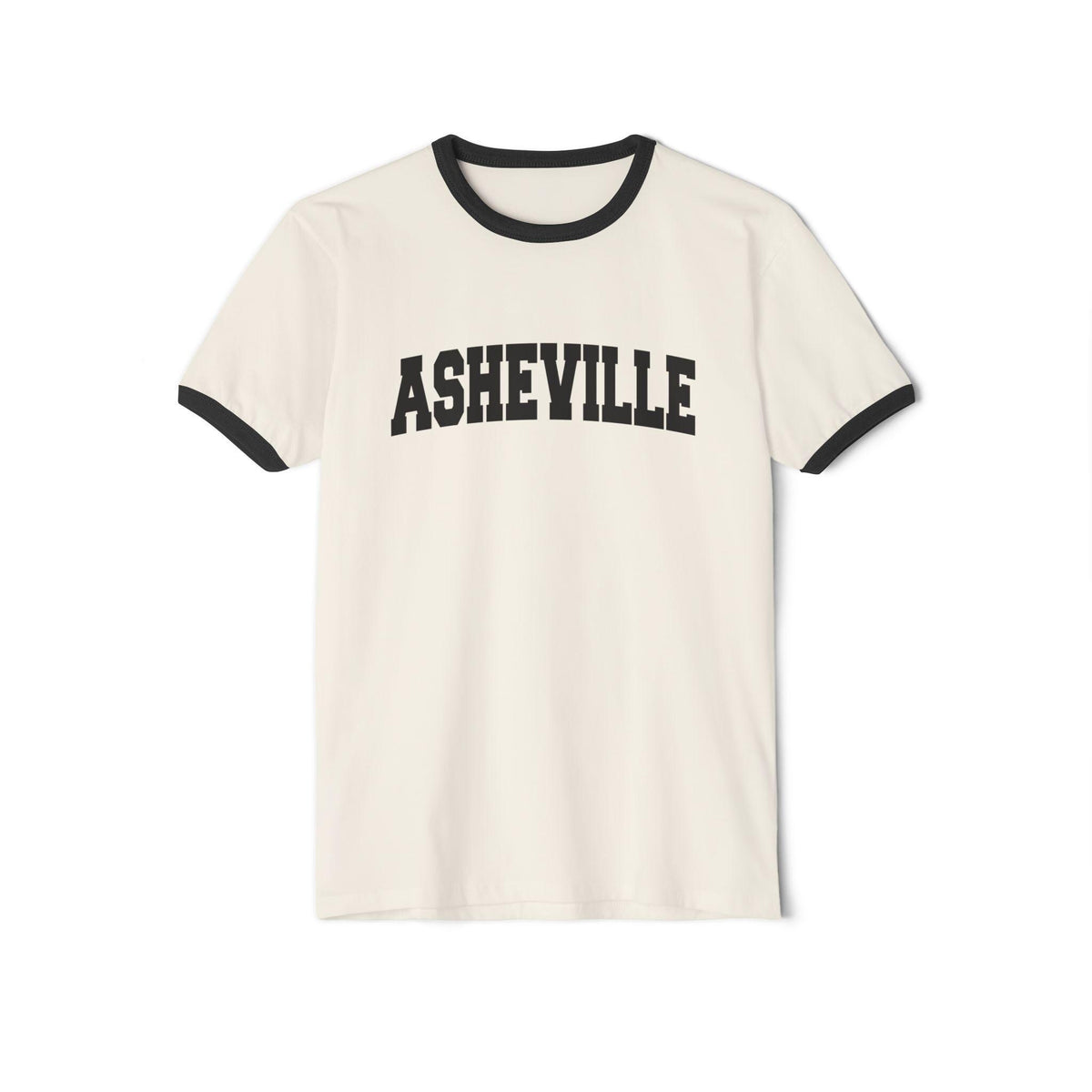 Asheville North Carolina Cotton Ringer Graphic Tee Unisex Asheville T Shirt Vintage Style Tee Men39sWomen39s Tee Collegiate Style Graphic Tee – Cozy Vibes · Great Gift For Fans