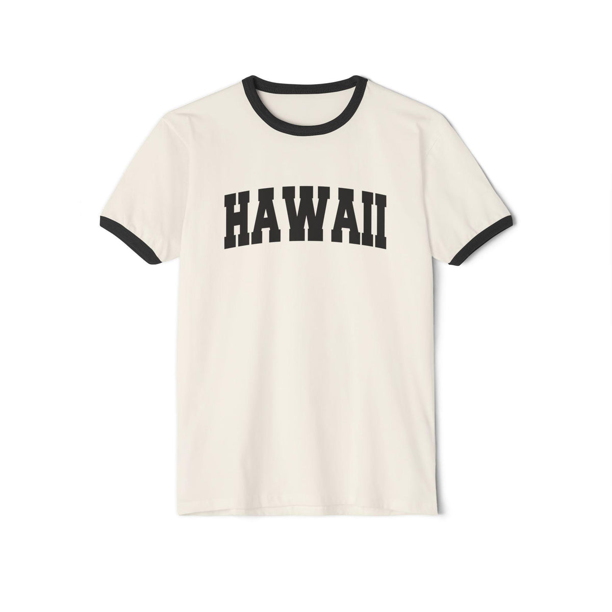 Hawaii Cotton Ringer Graphic Tee Unisex Hawaii T Shirt Vintage Style Tee Men39sWomen39s Tee Collegiate Style Graphic Tee – Fan Favorite · Perfect For Daily Wear