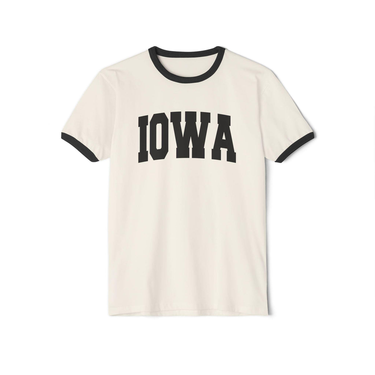 Iowa Cotton Ringer Graphic Tee Unisex Iowa T Shirt Vintage Style Tee Men39sWomen39s Tee Collegiate Style Graphic Tee – Easygoing Wear · Top Pick For Any Outfit