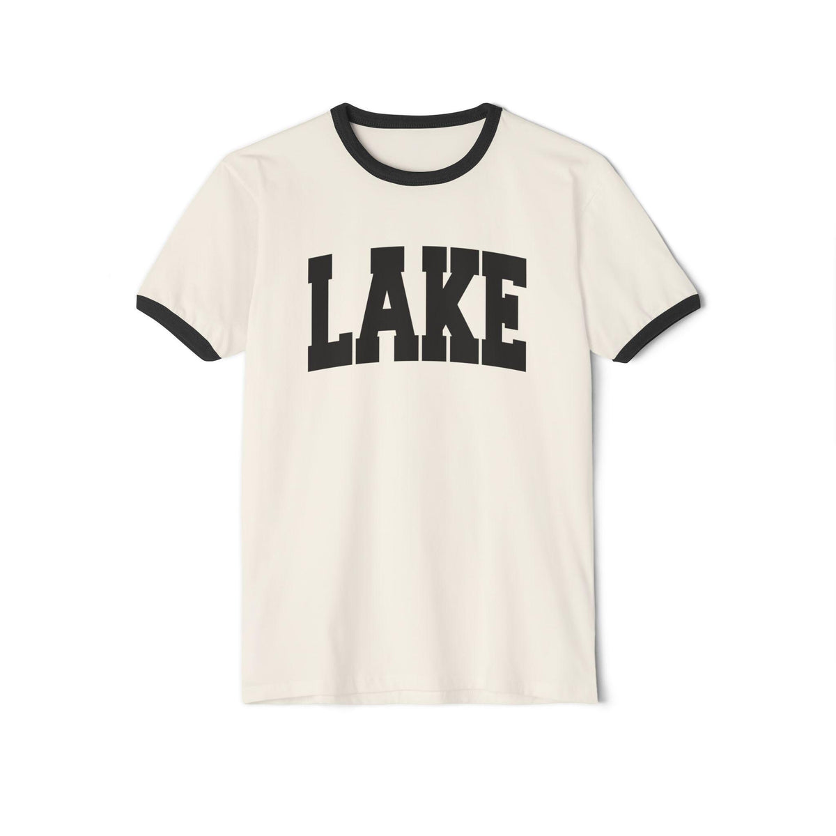 Lake Cotton Ringer Graphic Tee Unisex Lake T Shirt Vintage Style Tee Men39sWomen39s Tee Collegiate Style Graphic Tee – Soft Feel · Great Gift For Fans