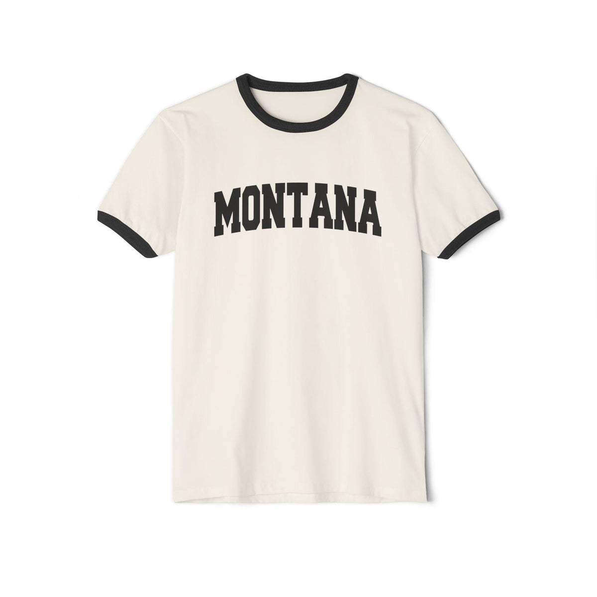 Montana Cotton Ringer Graphic Tee Unisex Montana T Shirt Vintage Style Tee Men39sWomen39s Tee Collegiate Style Graphic Tee – Fan Favorite · High-Quality Print