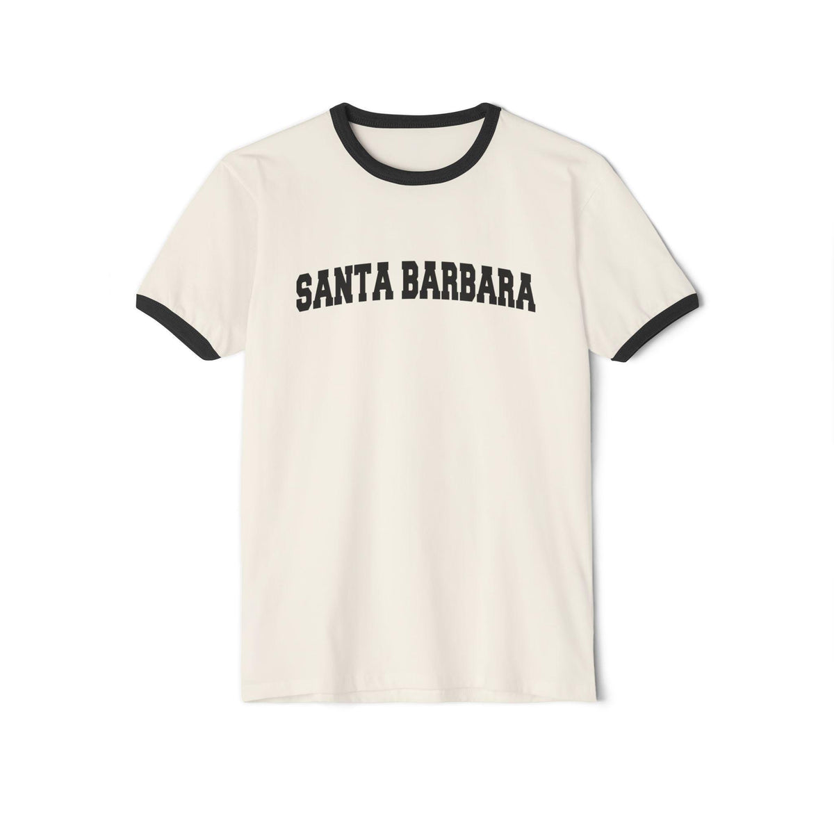 Santa Barbara California Cotton Ringer Graphic Tee Unisex Santa Barbara T Shirt Vintage Style Tee Men39sWomen39s Tee Collegiate Style Graphic Tee – Premium Graphic · Trending Graphic Apparel