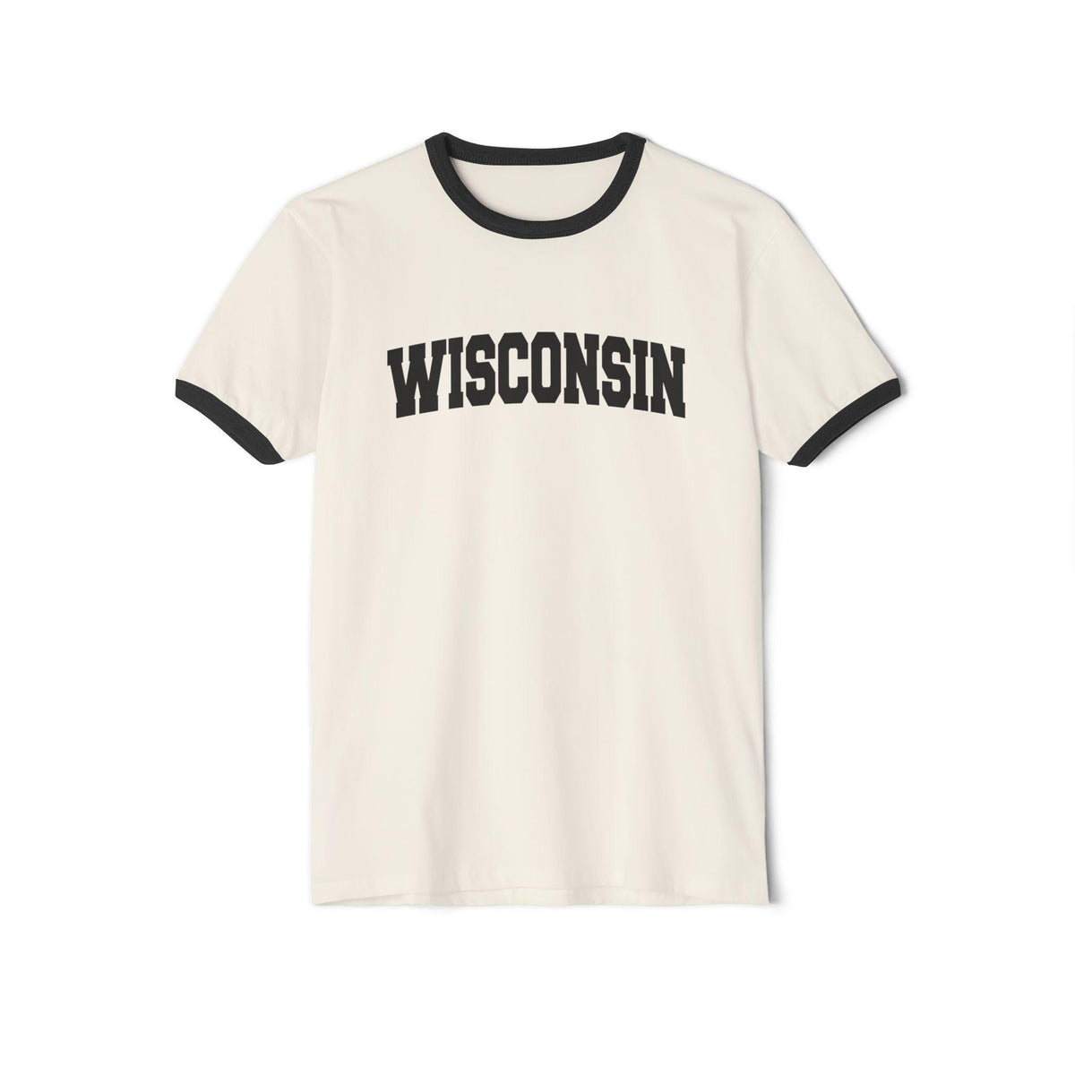 Wisconsin Cotton Ringer Graphic Tee Unisex Wisconsin T Shirt Vintage Style Tee Men39sWomen39s Tee Collegiate Style Graphic Tee – Fan Favorite · Trending Graphic Apparel