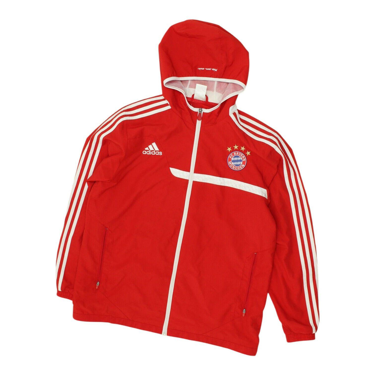 Bayern Munich Hooded Jacket Adidas Mens Red German Football Hoodie Full Zip Hoodie – Feel-Good Design · Great Gift For Fans