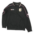 Palermo FC Collared Sweatshirt Lotto Mens Black Italian Football Sports Jumper Sweatshirt – Easygoing Wear · High-Quality Print