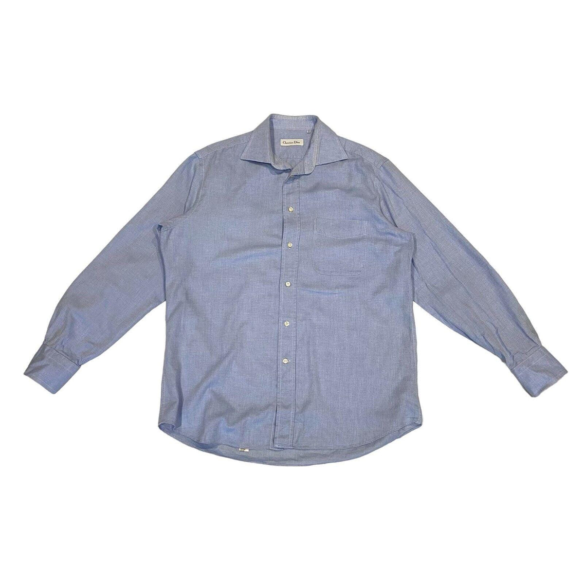 Christian Dior Mens Blue Shirt Vintage High End Collared Designer Button Up Graphic Tee – Premium Graphic · Top Pick For Any Outfit