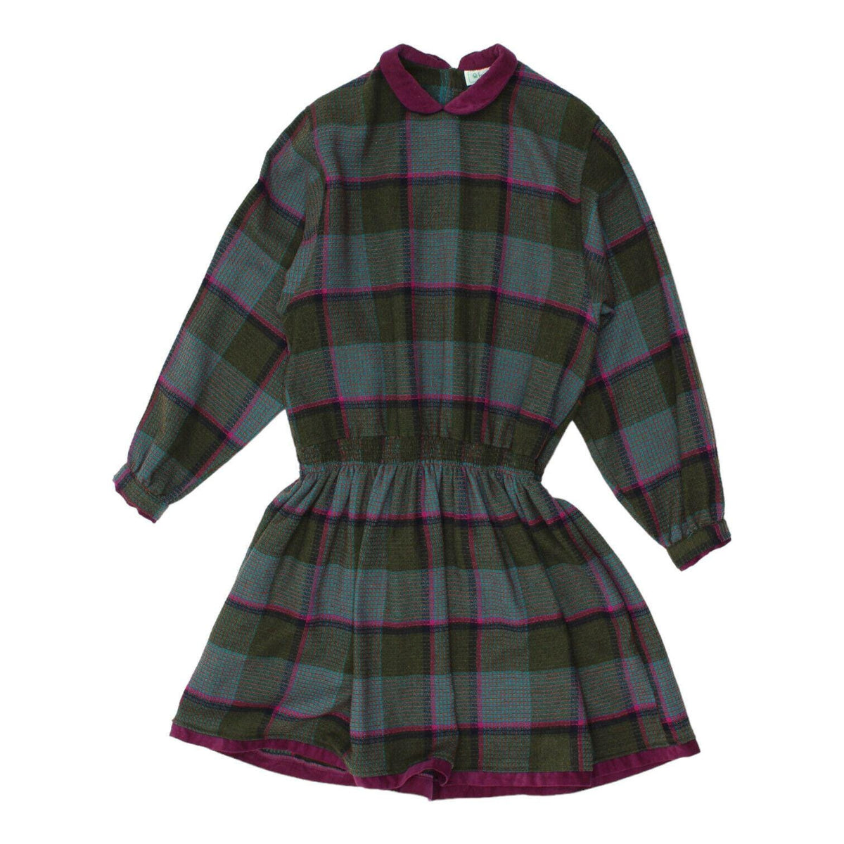 Benetton Long Sleeve Shirt Dress Vintage Womens Green High End Designer VTG Graphic Tee – Easygoing Wear · Must-Have Style