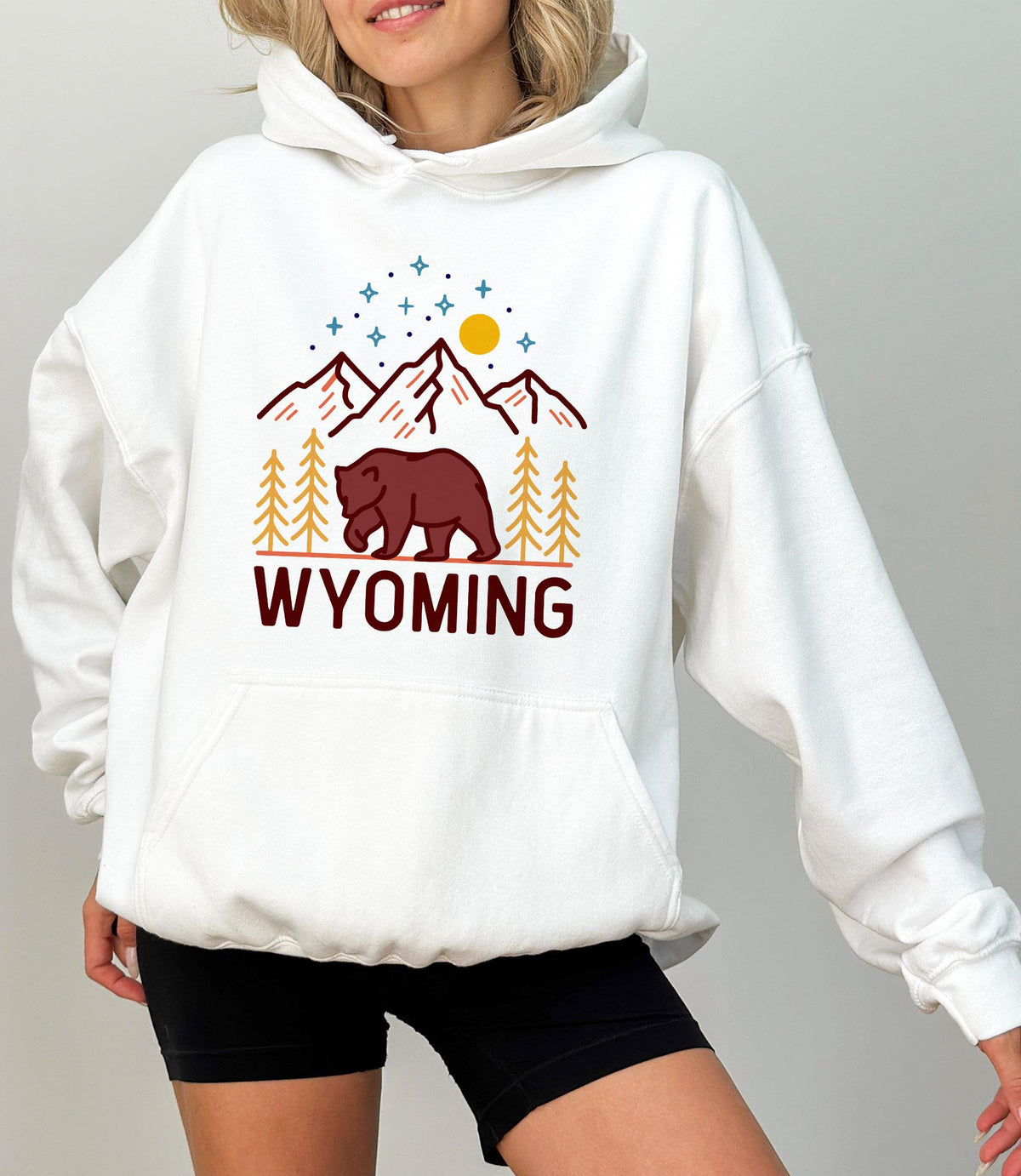 Wyoming Hoodie Retro Unisex Wyoming Hoodie Sweatshirt Personalization Available Hoodie – Bold Style · Trending Graphic Apparel