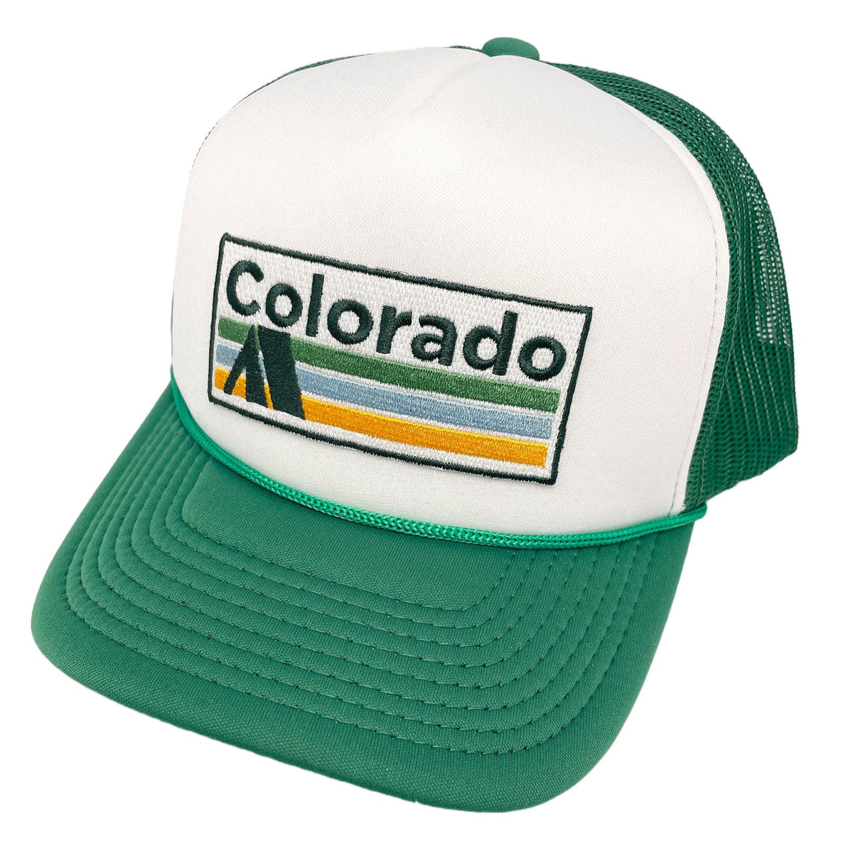 Colorado Trucker Hat Retro Camping Colorado Snapback Hat Adult Hat Graphic Tee – Easygoing Wear · High-Quality Print