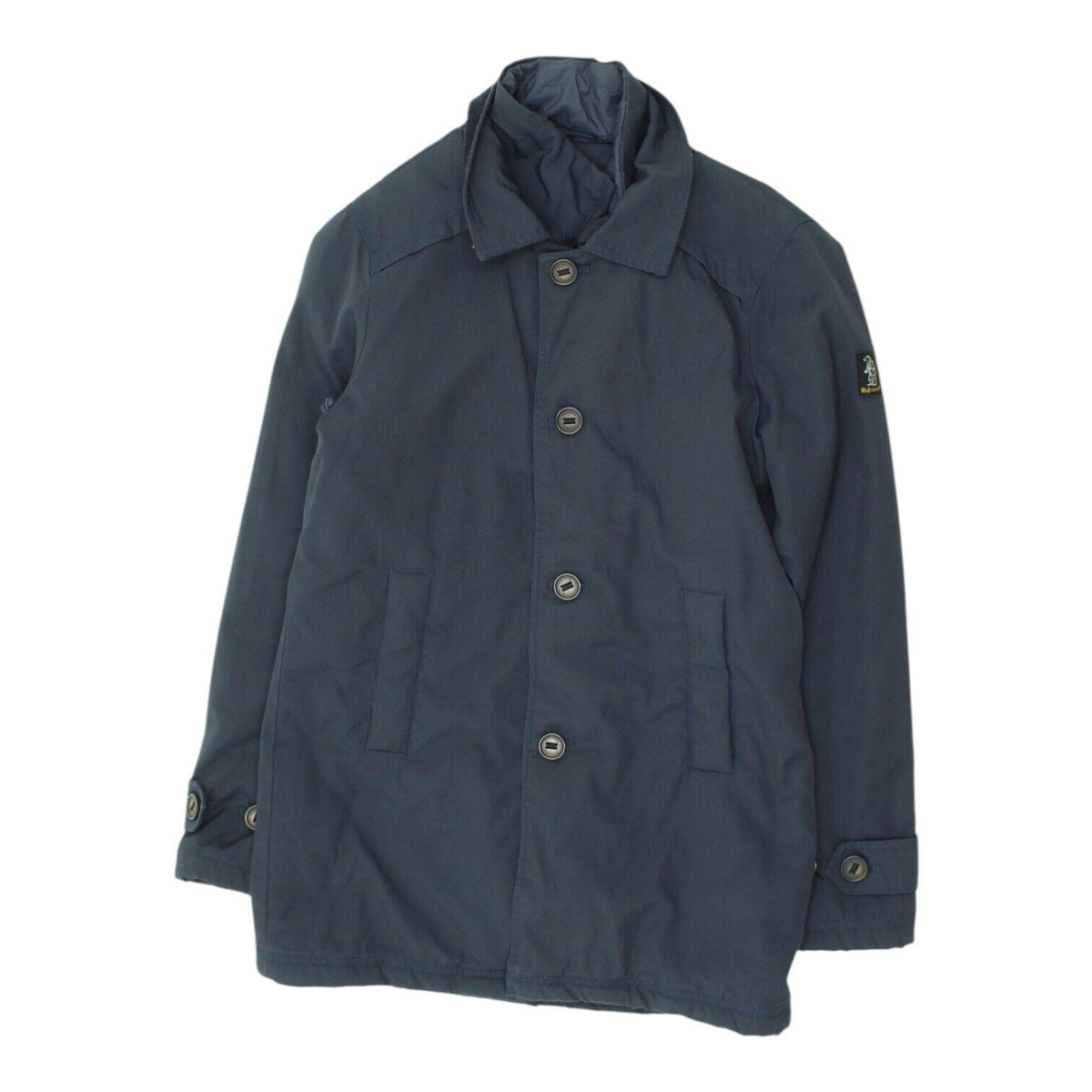 Refrigue Navy Quilted Jacket Vintage Mens High End Designer Button Up Collared Graphic Tee – Everyday Comfort · Great Gift For Fans