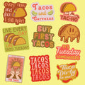 Taco Stickers Extra Large Stickers for Adults Funny Adhesives with Memes Taco Tuesday Stickers Stickers For DIY Crafts and Scrapbooking Graphic Tee – Bold Style · Great Gift For Fans