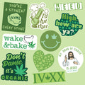 Weed Stickers Large Stickers for Adults Funny Adhesives with Memes 420 Pot Stickers Stickers For DIY Crafts and Scrapbooking Cannabis Graphic Tee – Fan Favorite · High-Quality Print