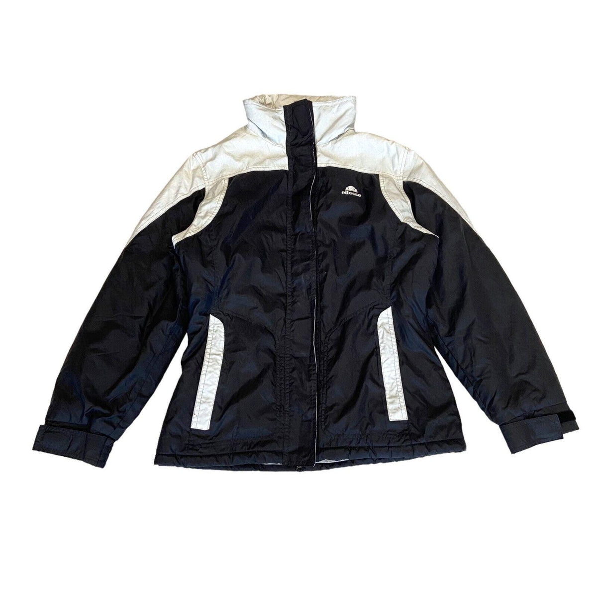 Ellesse Womens Padded Jacket Vintage Black White Designer Winter Rain Coat Graphic Tee – Premium Graphic · Must-Have Style