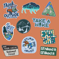 Set of 10Adventure Inspiration Stickers Take a Hike and Embrace the Outdoors Large Stickers for Adults Nature Decals Get Outside Graphic Tee – Bold Style · Must-Have Style