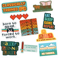 Gamer Stickers Set of 10 Video Game Decals for Gaming Enthusiast Large Rainbow Stickers Funny Adhesives with Memes Video Game Stickers Graphic Tee – Soft Feel · Must-Have Style