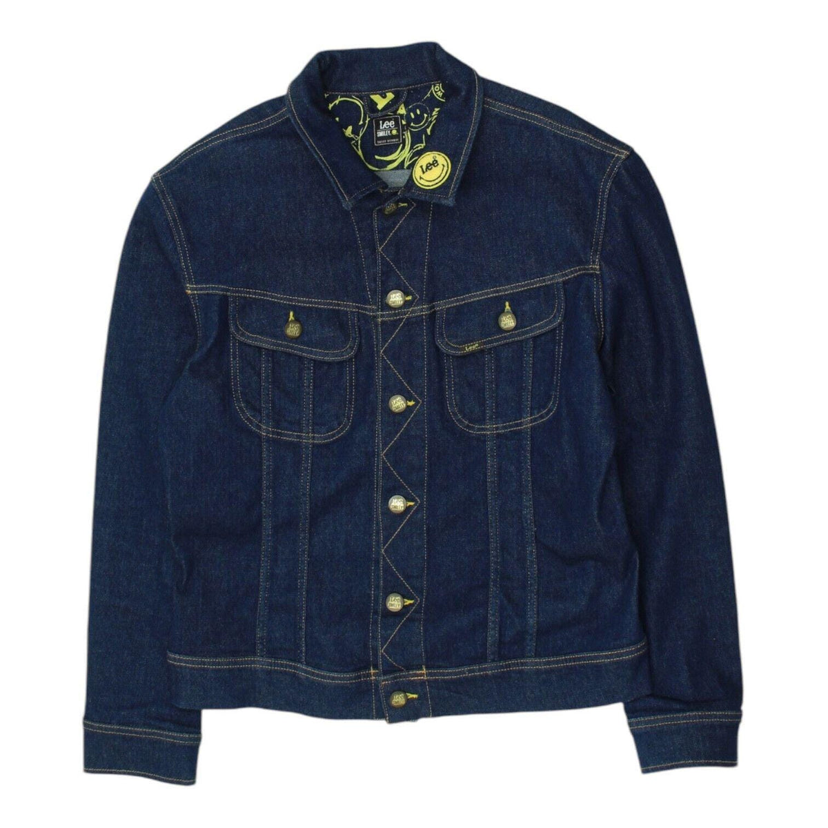 Lee Womens Denim Jacket Vintage Navy Blue Casual High End Designer Button Up Graphic Tee – Warm & Stylish · Must-Have Style