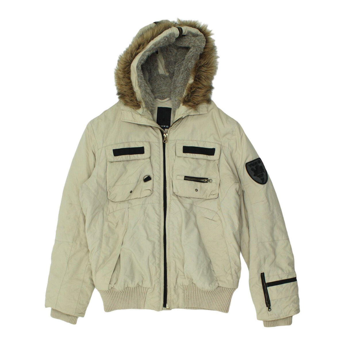 Yuko Faux Fur Padded Jacket Vintage Mens Beige High End Outdoor Designer VTG Graphic Tee – Fan Favorite · High-Quality Print