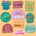 Workout Sticker Pack Set of 10 Exercise Planner Stickers Funny Workout Decals Gym Stickers For Water Bottles Large Stickers for Adults Graphic Tee – Fan Favorite · Great Gift For Fans