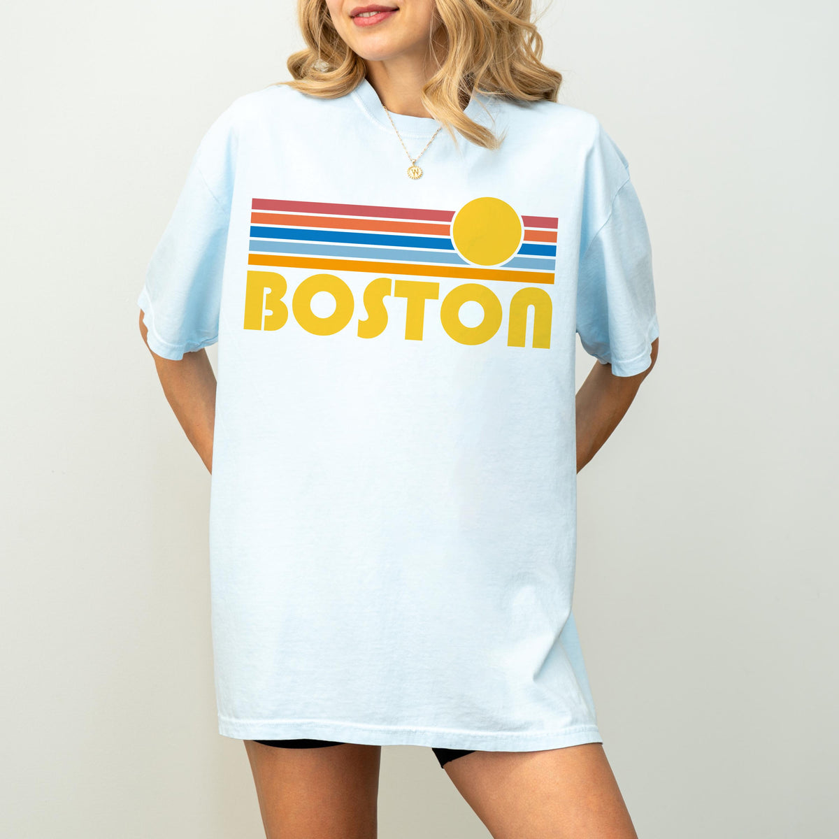 Boston Massachusetts Graphic Tee Comfort Colors Retro Unisex Boston T shirt Graphic Tee – Aesthetic Look · High-Quality Print